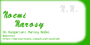 noemi marosy business card